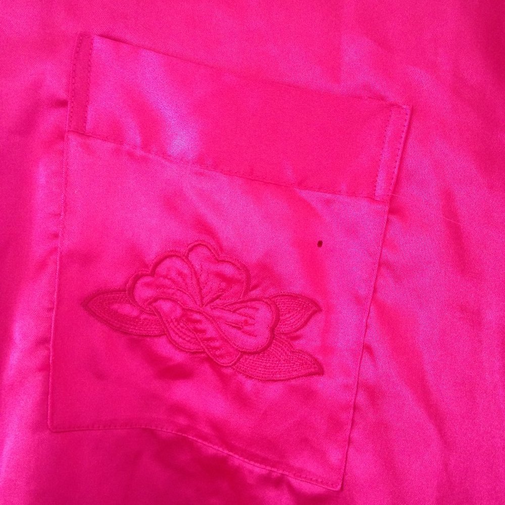Sentiments - Hot Pink Pyjama Button Up Dress - Picture 5 of 10